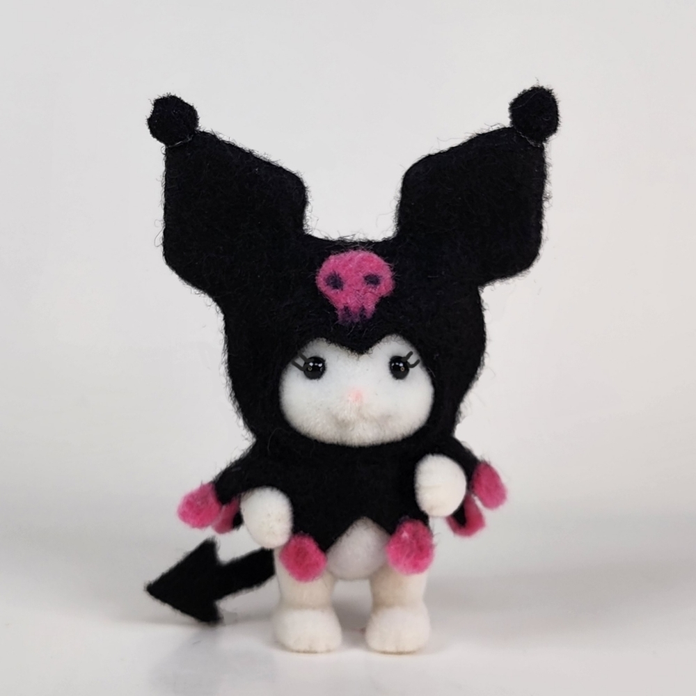 🎨 Flocked Animal Baby Kuromi Costume
